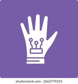 Wired Glove vector icon. Can be used for printing, mobile and web applications.