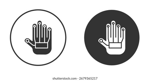 Wired gloves icon. sign designs. solid pictogram