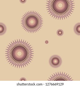 wired graphic stars seamless pattern in retro purple shades