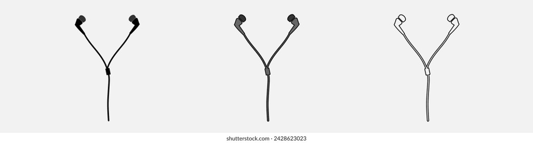 Wired Headphones for Smartphone set
