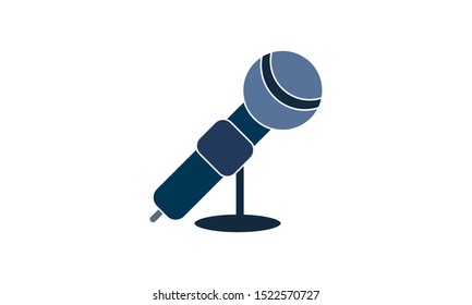 Wired microphone icon.  wired microphone vector icon for web design isolated on white background