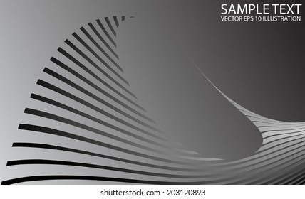 Wired shiny peaks futuristic background illustration - Vector abstract wired background template