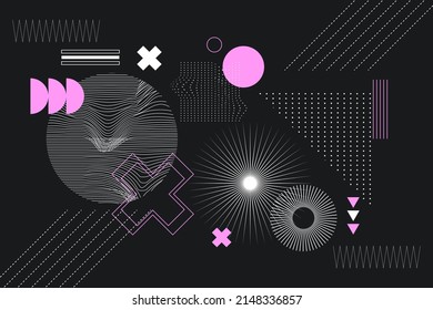 Wireframe abstract background. Wireframe science backdrop. Futuristic visualization design. Scientific wallpaper. Corporate dynamic digital template. Website header, flyer layout. Vector illustration.