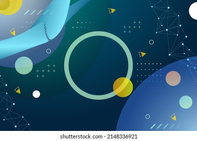 Wireframe abstract background. Wireframe science backdrop. Futuristic visualization design. Scientific wallpaper. Corporate dynamic digital template. Website header, flyer layout. Vector illustration.
