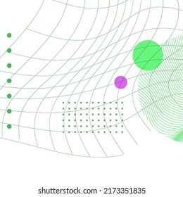 Wireframe background with plexus effect. Futuristic vector illustration.