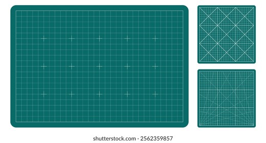 Wireframe blueprint background. Grid paper for architecture and education projects. Metric cutting mat texture for business and tech use.