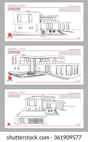 Wireframe blueprint drawing of 3D building. Vector architectural template background. Architectural drawing. Architectural theme.