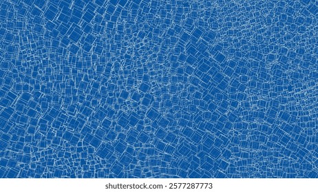 Wireframe Boxes. Sketch style. 3D Rendering Vector. 3D Illustration