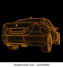 Wireframe Car