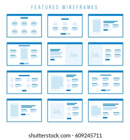 Wireframe Components To Build Your Own Website Mockup. You Can Combine Them To Create Some Unique Prototypes And To Build Your First Draft Of Your Website Design.