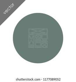 wireframe design icon