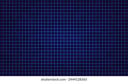 Wireframe grid. Retro virtual background. Vector illustration.