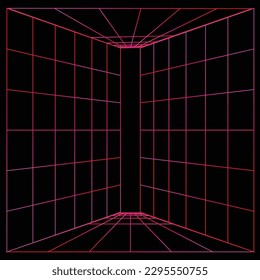 Icono de trama en un fondo oscuro, ilustración de arte vectorial fácilmente modificable