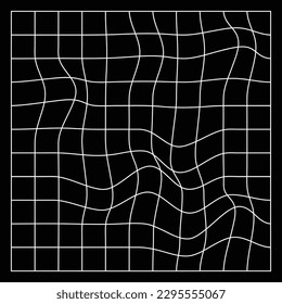 Wireframe Icon on a dark background, easily editable vector art illustration