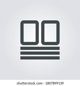 Wireframe Icon. wireframe symbol isolated on Gradient background. Vector Illustration