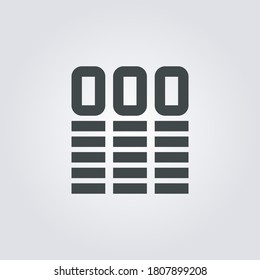 Wireframe Icon. wireframe symbol isolated on Gradient background. Vector Illustration