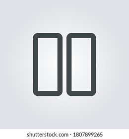Icono de marco alámbrico. símbolo de trama aislado en fondo degradado. Ilustración vectorial