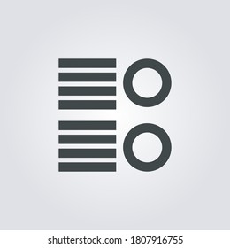 Wireframe Icon. wireframe symbol isolated on Gradient background. Vector Illustration