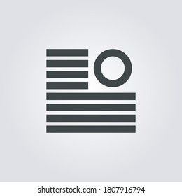 Icono de marco alámbrico. símbolo de trama aislado en fondo degradado. Ilustración vectorial