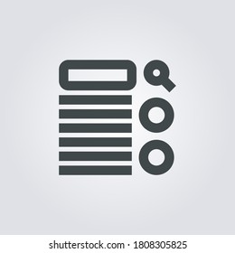Wireframe Icon. wireframe symbol isolated on Gradient background. Vector Illustration