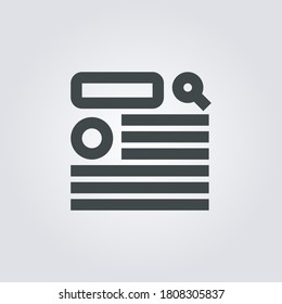 Wireframe Icon. wireframe symbol isolated on Gradient background. Vector Illustration
