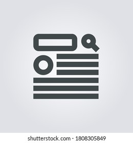 Wireframe Icon. wireframe symbol isolated on Gradient background. Vector Illustration
