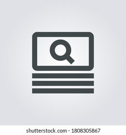 Wireframe Icon. wireframe symbol isolated on Gradient background. Vector Illustration