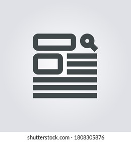 Wireframe Icon. wireframe symbol isolated on Gradient background. Vector Illustration