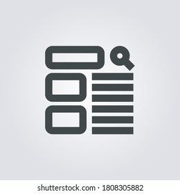 Wireframe Icon. wireframe symbol isolated on Gradient background. Vector Illustration