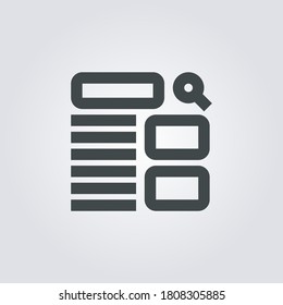 Wireframe Icon. wireframe symbol isolated on Gradient background. Vector Illustration