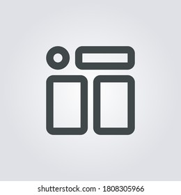 Wireframe Icon. wireframe symbol isolated on Gradient background. Vector Illustration