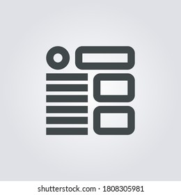Wireframe Icon. wireframe symbol isolated on Gradient background. Vector Illustration