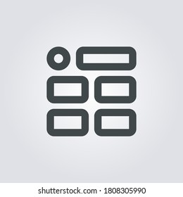 Wireframe Icon. wireframe symbol isolated on Gradient background. Vector Illustration