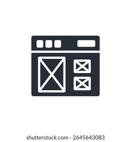 Vector.Trazo editable.Signo de estilo lineal para uso Diseño web, logotipo.Ilustración de símbolo.
