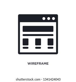 wireframe isolated icon. simple element illustration from technology concept icons. wireframe editable logo sign symbol design on white background. can be use for web and mobile