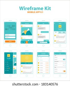 Wireframe Kit Mobile App V.1