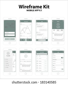 Wireframe Kit Mobile App V.1