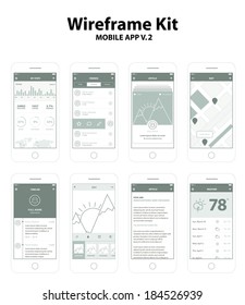 Wireframe Kit Mobile App v.2