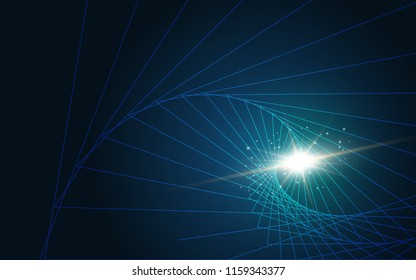 Wireframe line abstract background