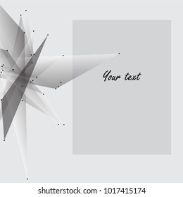 Wireframe mesh broken polygonal element. Sphere with connected lines and dots. Connection Structure. Digital Data Visualization. vector abstract background