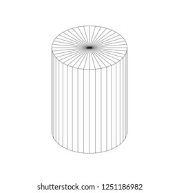 Wireframe mesh objects. Network line, HUD design sphere. Abstract 3d Object. Isolated on white background