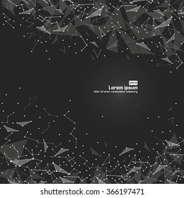 Wireframe mesh polygonal background