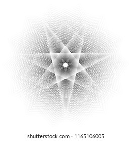 Wireframe mesh polygonal background. Abstract form with connected lines and dots. illustration