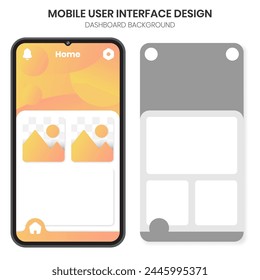 wireframe mobile user interface dashboard display design