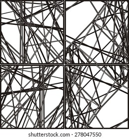 Wireframe Net Surface Background Vector 02
