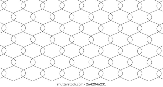 Wireframe Pattern with Repetitive Interconnected Hexagonal Elements
