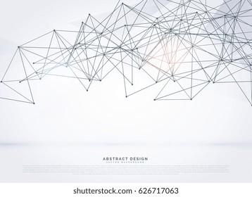 wireframe poligonal abstract mesh vector background