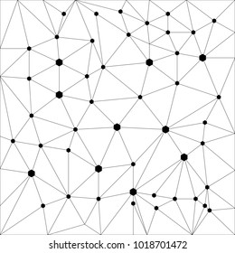 Wireframe polygonal abstract mesh vector background. Vector graphic illustration.