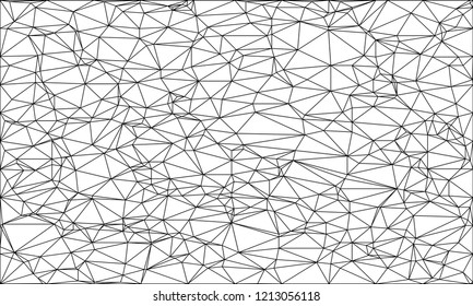 Wireframe polygonal abstract mesh.  Vector Polygon which consist of triangles. Geometric background in Origami or network style. 