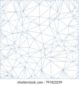 Wireframe polygonal abstract mesh vector background.